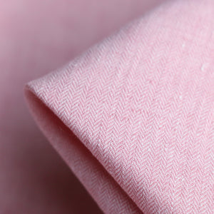 Spazio Rosa Herringbone Linen