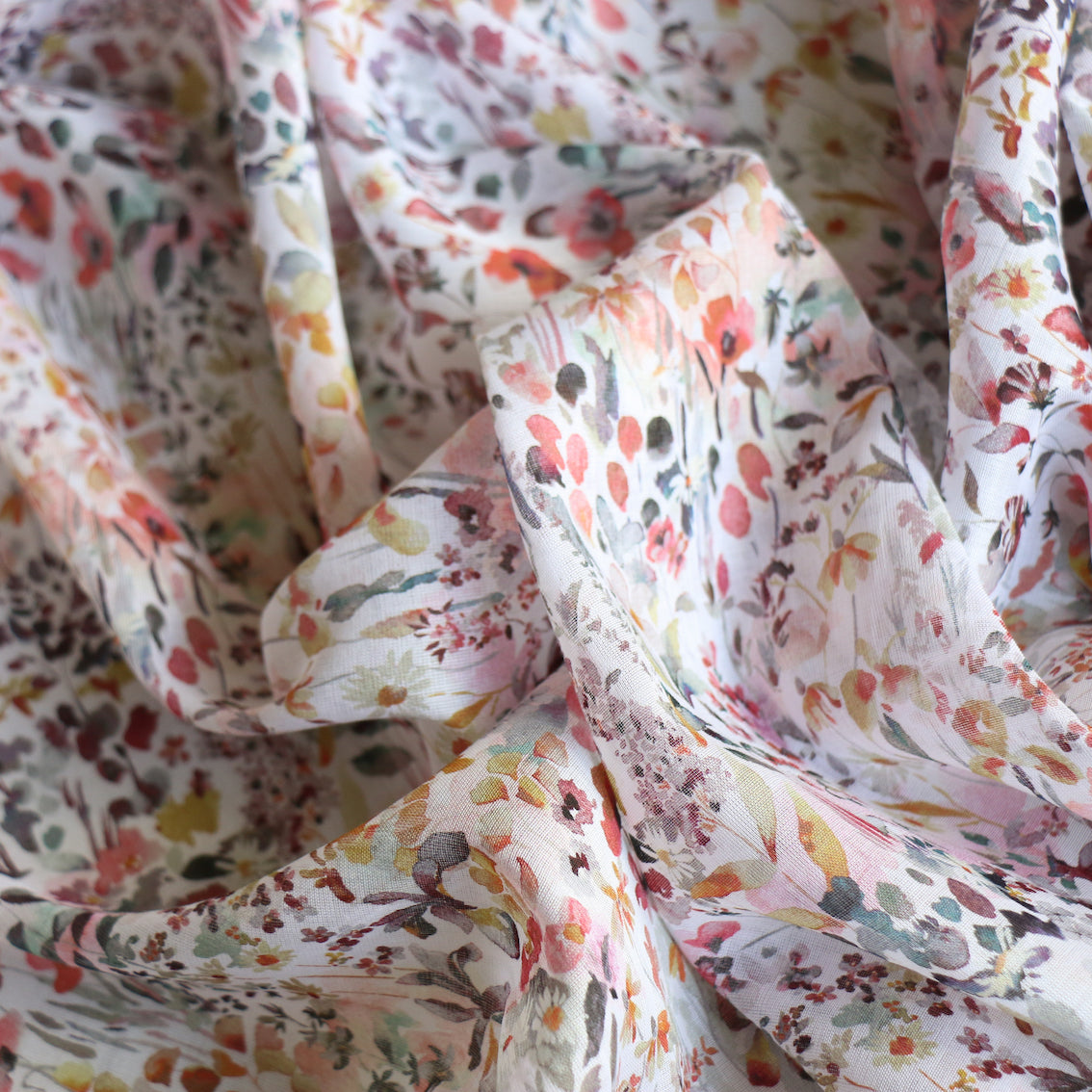 Felda Pink - Liberty Fabrics - Chloe Cotton Chiffon