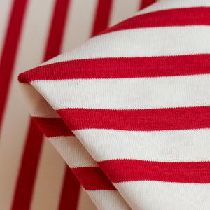 Shikku Stripe White/Red