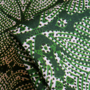 Kaleidoscope Green Printed Linen