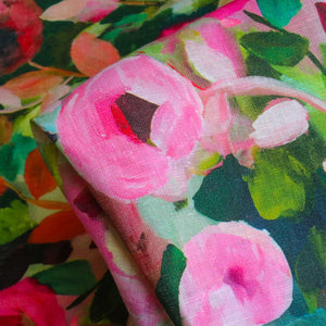 Midsummer Bloom Printed Linen