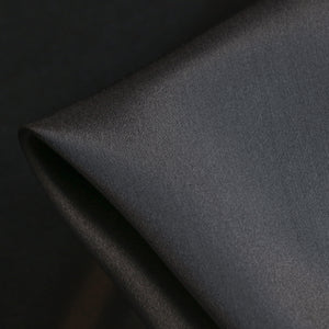 Charcoal Silk Satin - 22mm