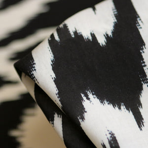 Venere Ikat Black Cotton/Silk