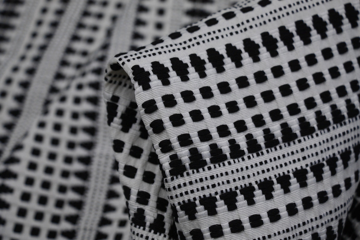 Black & White Matrix Jacquard